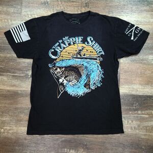 Grunt Style This Is My Crappie T-Shirt - Black SZ M "County Folks Can Survive"